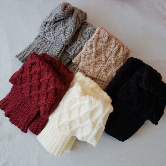 Accessories - 5 Pairs Womens Boot Cuffs Leg Warmers